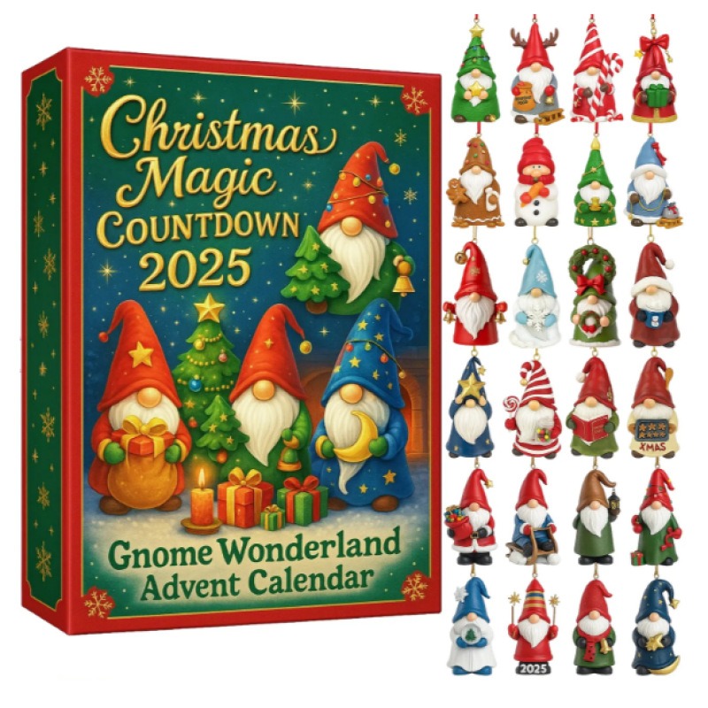 🔥Limited Edition, Only 100 Sets Left! - Christmas Magic Gnome Wonderland Advent Calendar 2025🎄✨(𝐋𝐮𝐜𝐚𝐬 𝐇𝐚𝐥𝐞 𝐇𝐚𝐧𝐝𝐦𝐚𝐝𝐞®)