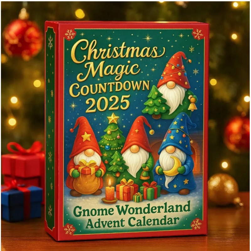 🔥Limited Edition, Only 100 Sets Left! - Christmas Magic Gnome Wonderland Advent Calendar 2025🎄✨(𝐋𝐮𝐜𝐚𝐬 𝐇𝐚𝐥𝐞 𝐇𝐚𝐧𝐝𝐦𝐚𝐝𝐞®)