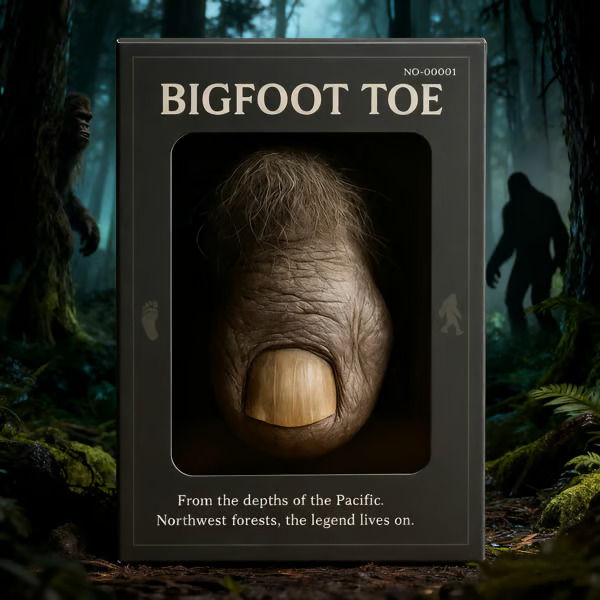 🦶 “Bigfoot Toe” – Funny & Unique Novelty Collectible Gift! 🏕️✨(𝐋𝐮𝐜𝐚𝐬 𝐇𝐚𝐥𝐞 𝐇𝐚𝐧𝐝𝐦𝐚𝐝𝐞®)