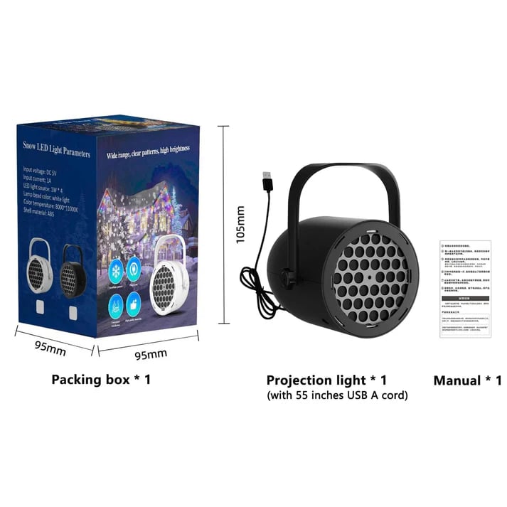 🔥Last Day 50% OFF - Magical Christmas LED Projector Light | 16 Festive Patterns | Indoor & Outdoor Holiday Decor