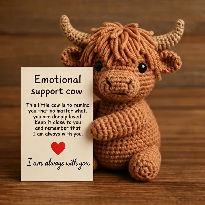 🔥LAST DAY 50% OFF - 🐮 Emotional Support Highland Cow(𝐋𝐮𝐜𝐚𝐬 𝐇𝐚𝐥𝐞 𝐇𝐚𝐧𝐝𝐦𝐚𝐝𝐞®)