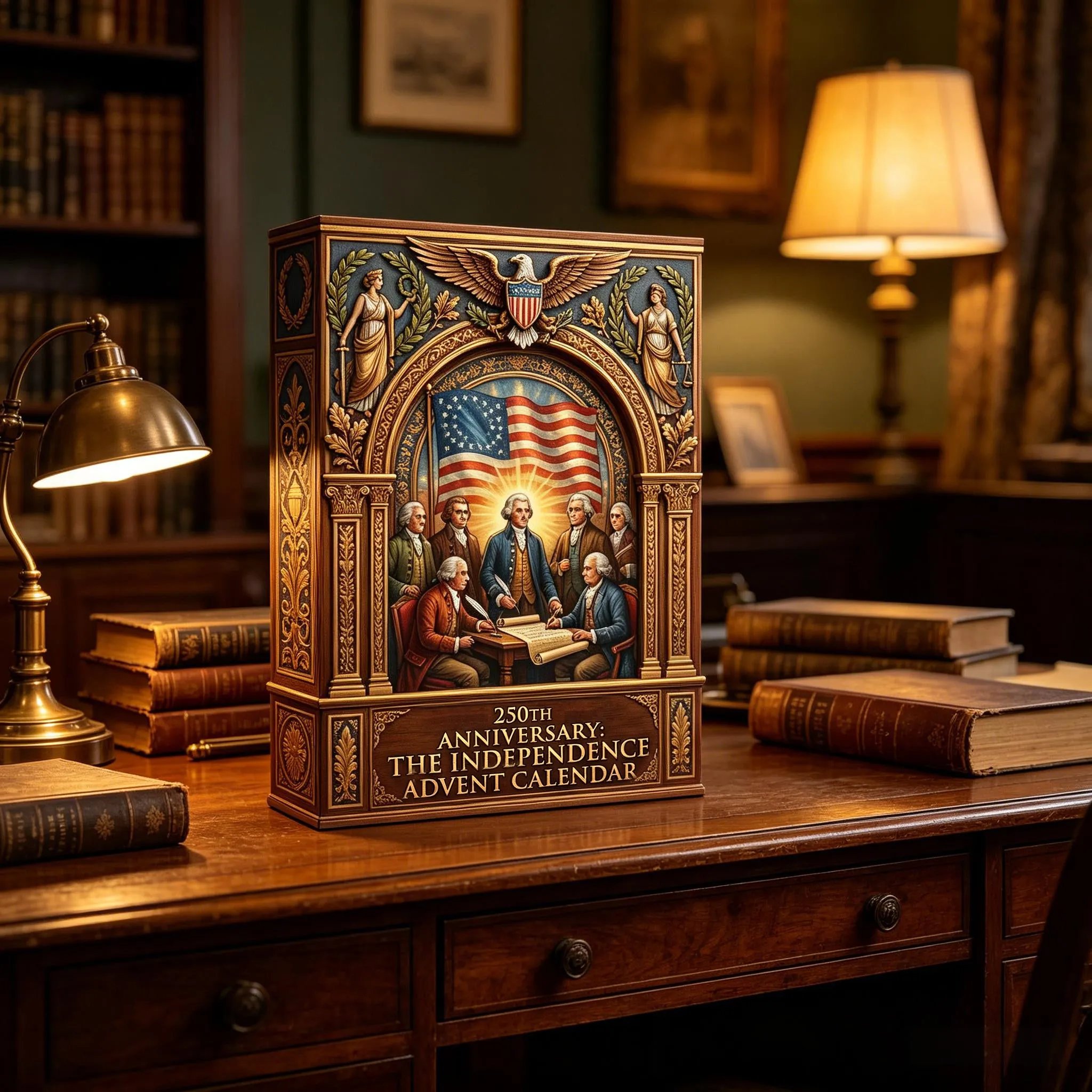 🔥Limited Edition, Only 100 Sets Left! -🇺🇸 America's 250th Anniversary: The Independence Advent Calendar(𝐋𝐮𝐜𝐚𝐬 𝐇𝐚𝐥𝐞 𝐇𝐚𝐧𝐝𝐦𝐚𝐝𝐞®)