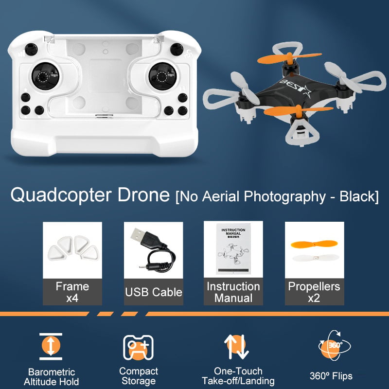Top Christmas Gift 2025 🎅 All-Ages Mini Drone with Easy Stunt Flights & 360° Tricks - Perfect Beginner-Friendly Flyer!