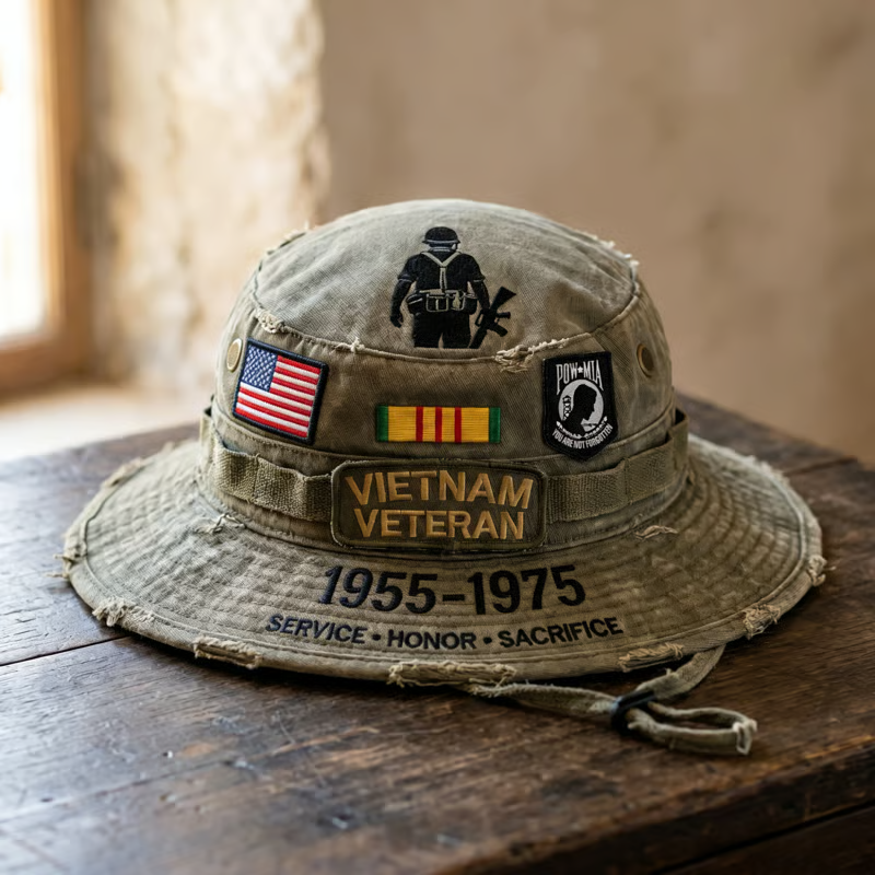 🏆Last Day Promo: 49% OFF 🎖️Vietnam Veteran Tribute Boonie Hat – Honor Their Service & Sacrifice – Durable Tactical Outdoor Sun Hat