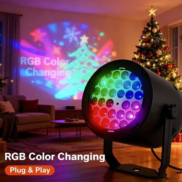 🔥Last Day 50% OFF - Magical Christmas LED Projector Light | 16 Festive Patterns | Indoor & Outdoor Holiday Decor