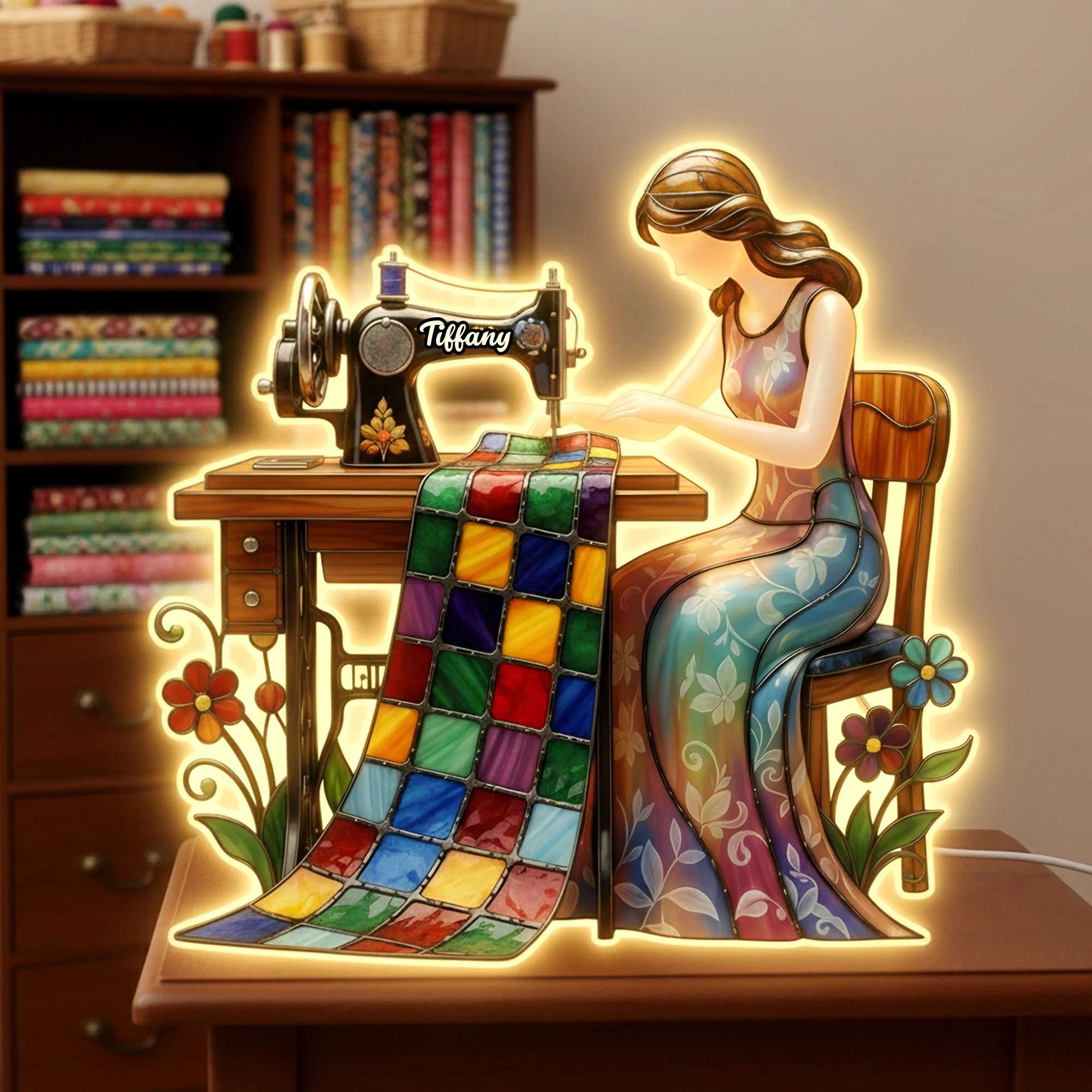 🧵✨Vintage Sewing Light Box – Warm Acrylic Glow for Quilters & Stitching Lovers(𝐋𝐮𝐜𝐚𝐬 𝐇𝐚𝐥𝐞 𝐇𝐚𝐧𝐝𝐦𝐚𝐝𝐞®)