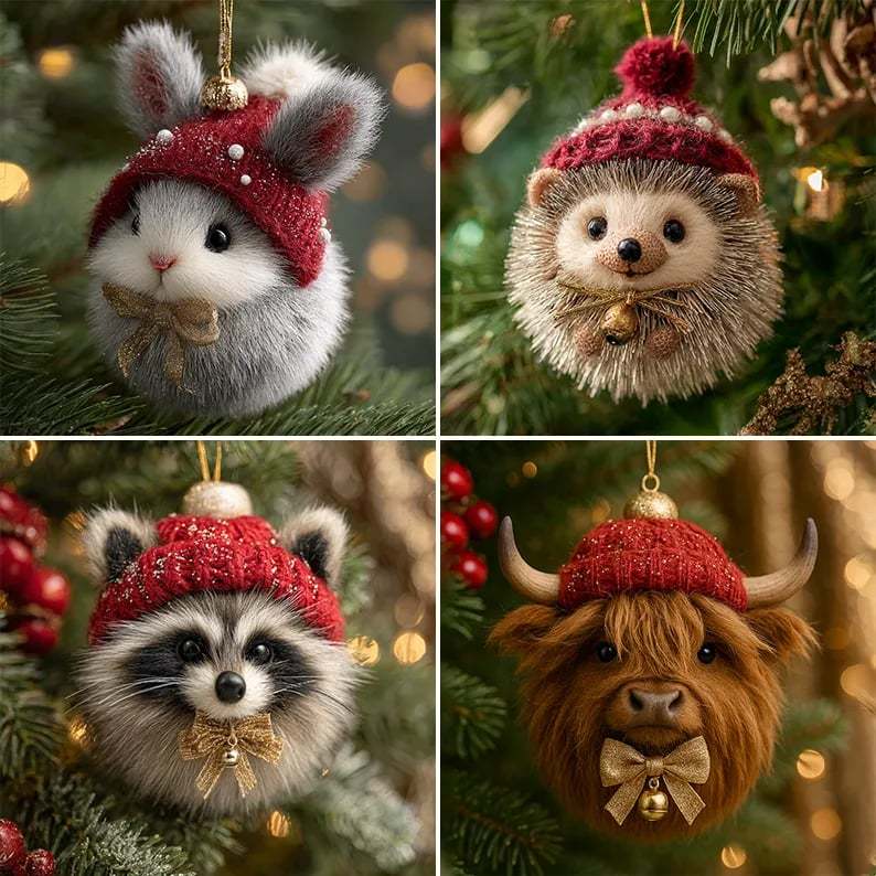⚡ Black Friday 24H Flash Sale - 🐇Cozy Woodland Animal Christmas Ornaments