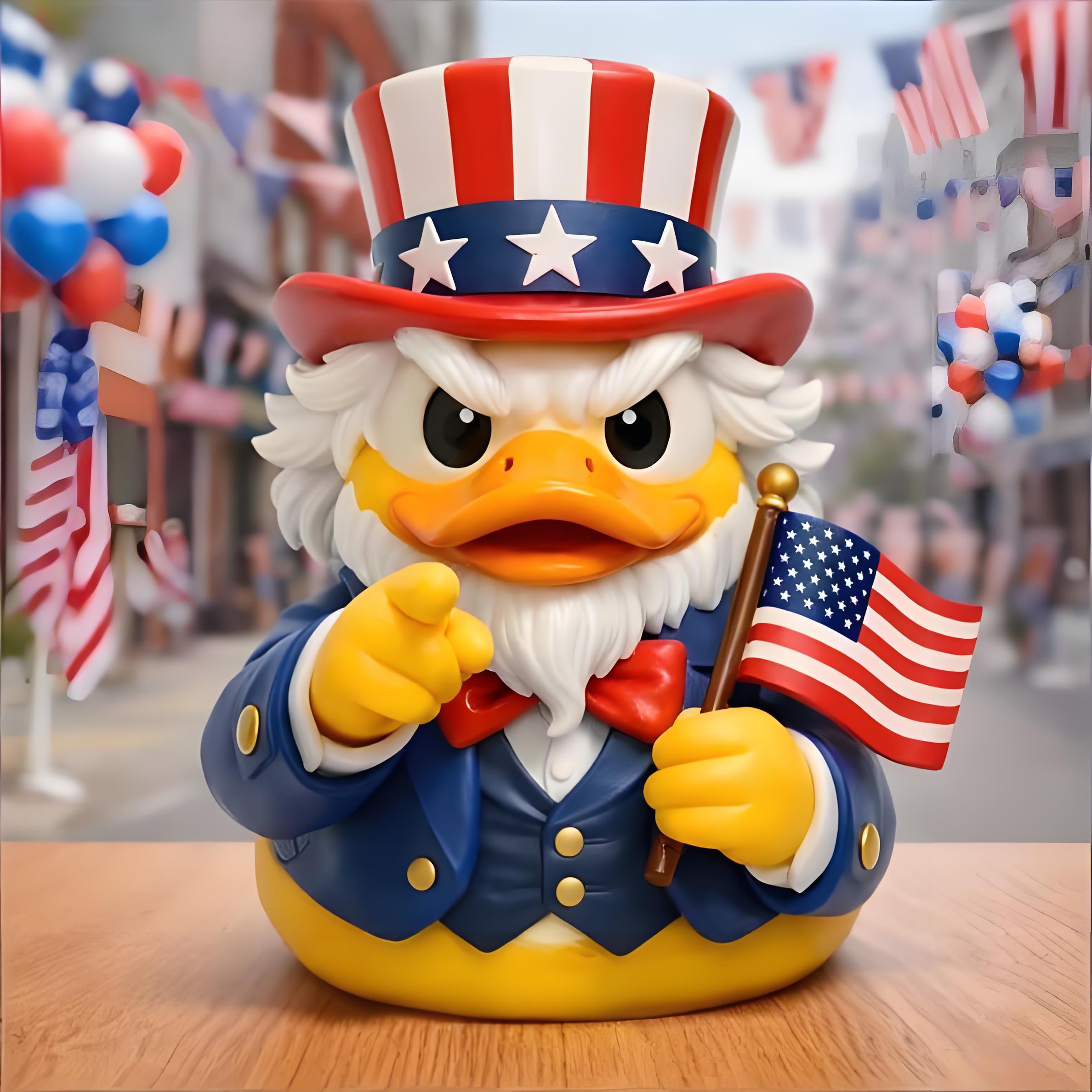 🔥Last Day 50% OFF - 🦅Patriotic Uncle Duck Figurine(𝐋𝐮𝐜𝐚𝐬 𝐇𝐚𝐥𝐞 𝐇𝐚𝐧𝐝𝐦𝐚𝐝𝐞®)