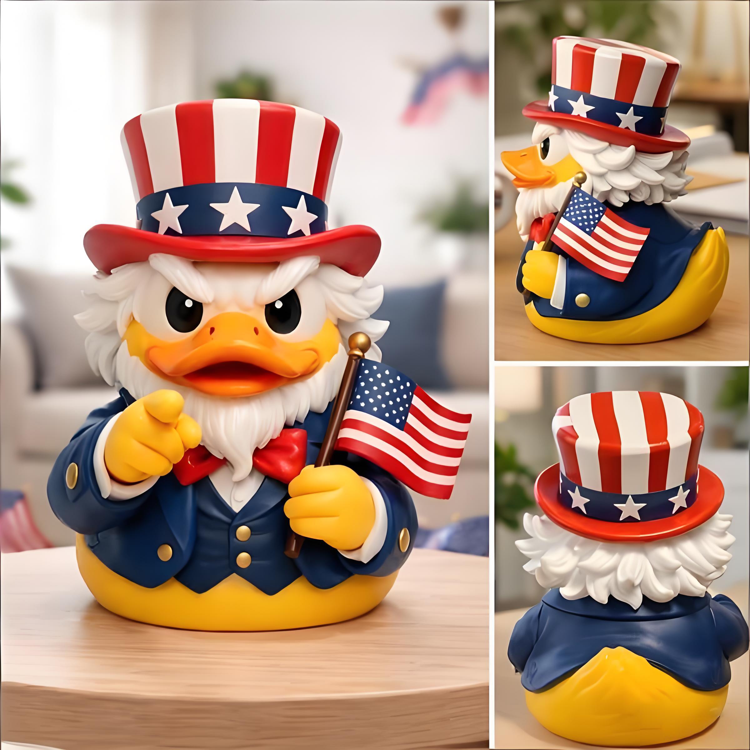 🔥Last Day 50% OFF - 🦅Patriotic Uncle Duck Figurine(𝐋𝐮𝐜𝐚𝐬 𝐇𝐚𝐥𝐞 𝐇𝐚𝐧𝐝𝐦𝐚𝐝𝐞®)