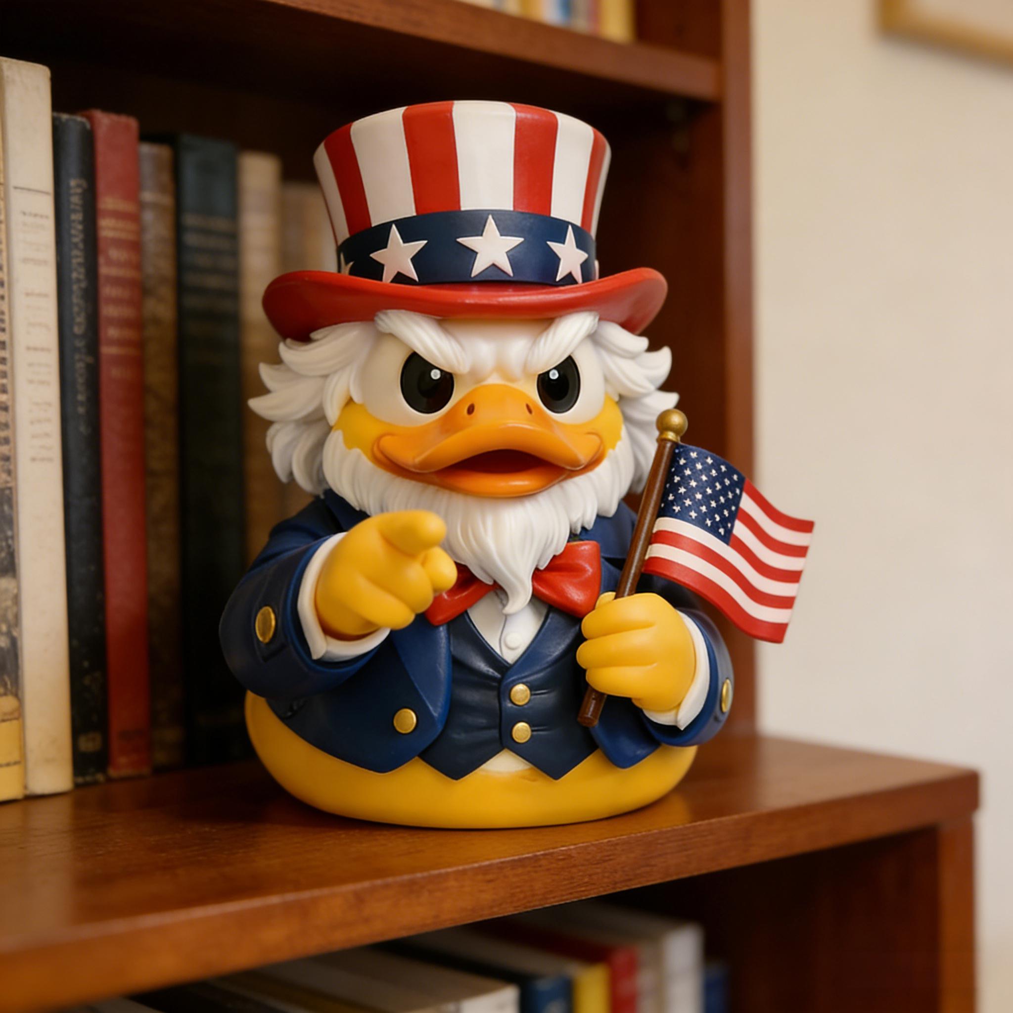 🔥Last Day 50% OFF - 🦅Patriotic Uncle Duck Figurine(𝐋𝐮𝐜𝐚𝐬 𝐇𝐚𝐥𝐞 𝐇𝐚𝐧𝐝𝐦𝐚𝐝𝐞®)