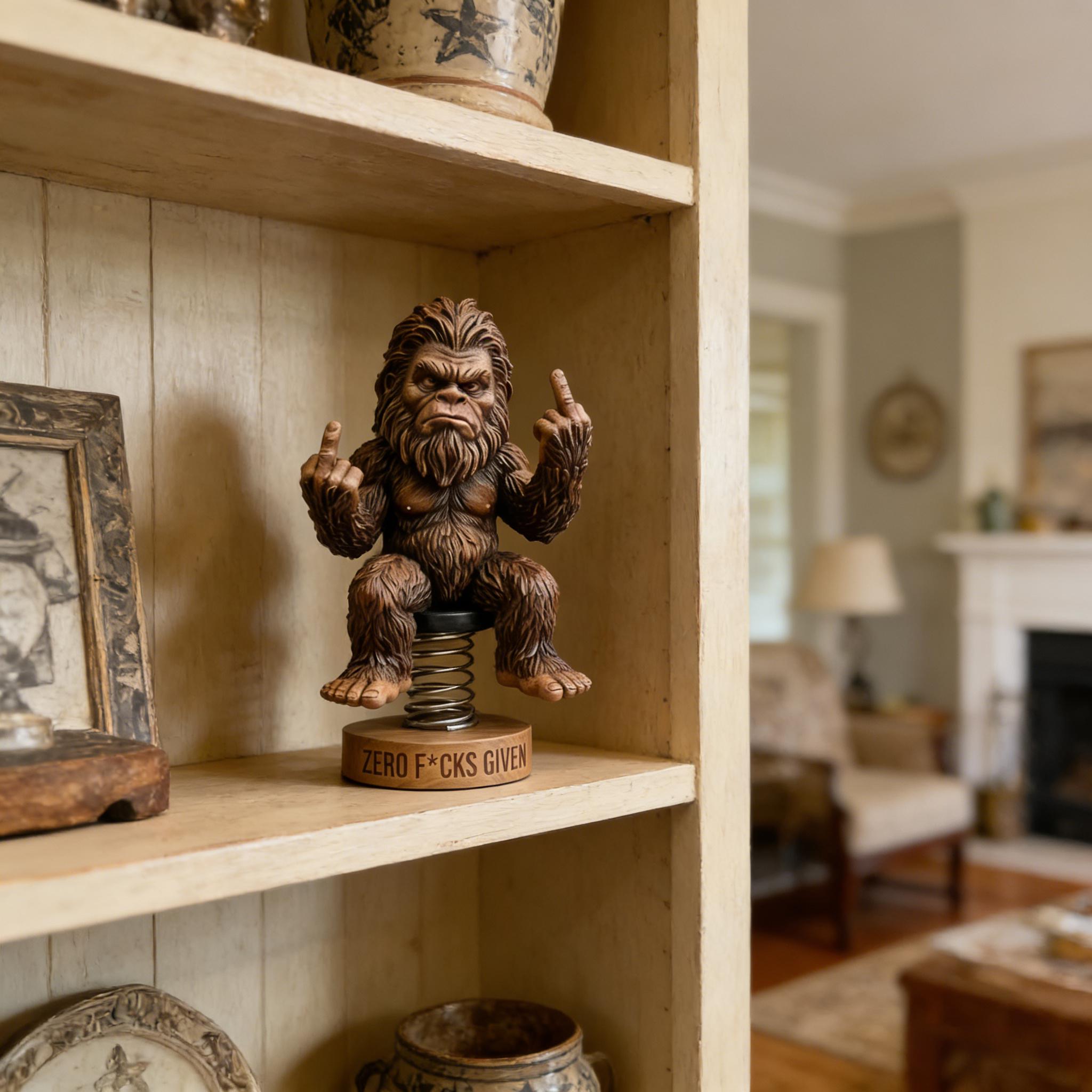 🔥Last Day 50% OFF - 🐾😮Bigfoot “Zero F*cks Given” Bobblehead(𝐋𝐮𝐜𝐚𝐬 𝐇𝐚𝐥𝐞 𝐇𝐚𝐧𝐝𝐦𝐚𝐝𝐞®)