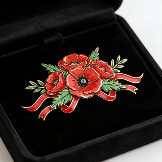 🔥Last Day 49% OFF-Unisex US Memorial Day Poppy Exquisite Brooch