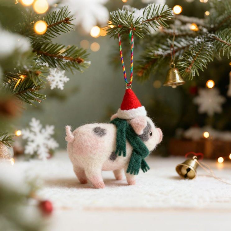 🔥Last Day 50% OFF -💖🐽Needle-Felted Christmas Pig(𝐋𝐮𝐜𝐚𝐬 𝐇𝐚𝐥𝐞 𝐇𝐚𝐧𝐝𝐦𝐚𝐝𝐞®)