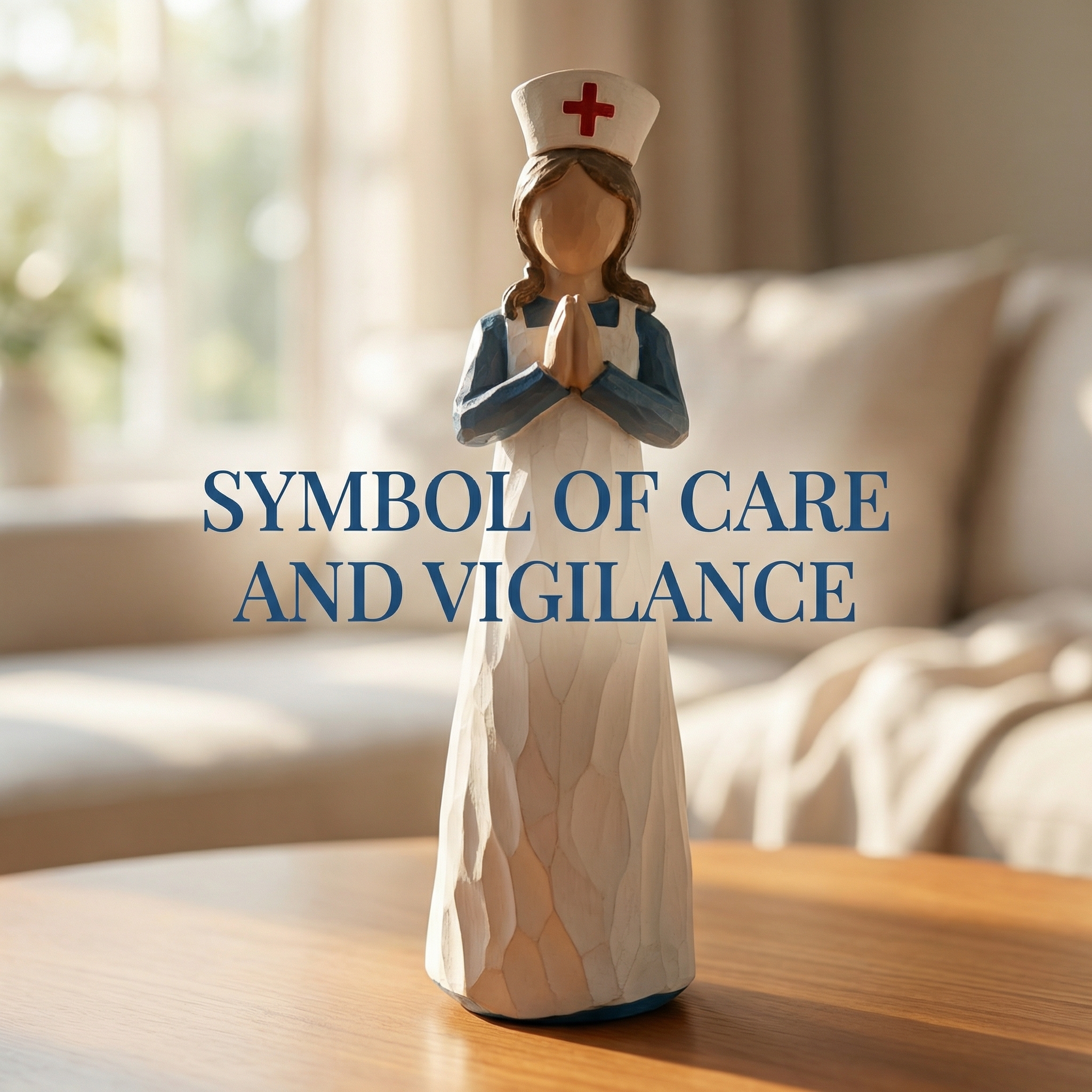 Hand-Painted Resin Angel Nurse Statue – Inspirational Nurse Figurine for Appreciation, Care & Hope(𝐋𝐮𝐜𝐚𝐬 𝐇𝐚𝐥𝐞 𝐇𝐚𝐧𝐝𝐦𝐚𝐝𝐞®)