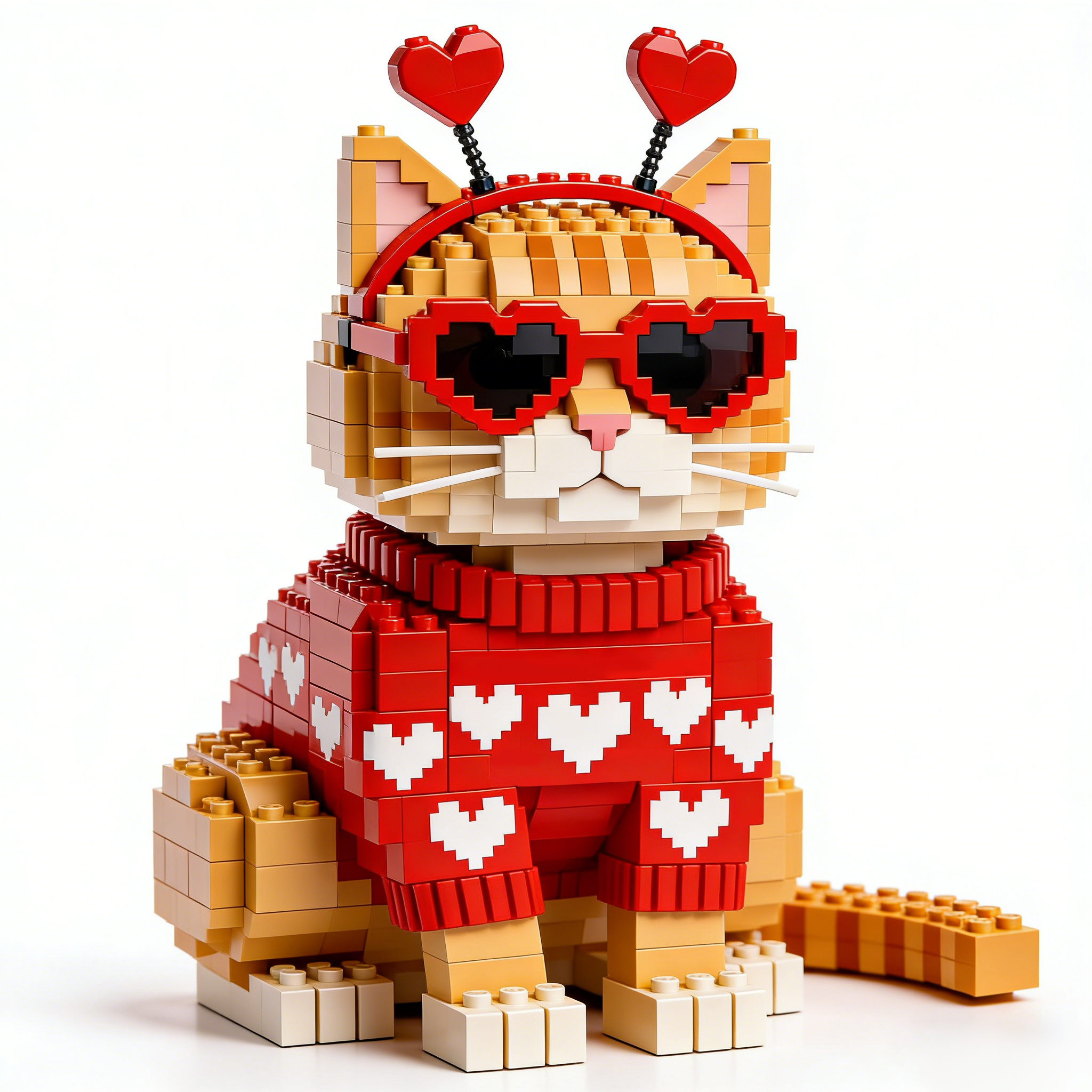🧡Love Edition Ginger Cat Brick Set