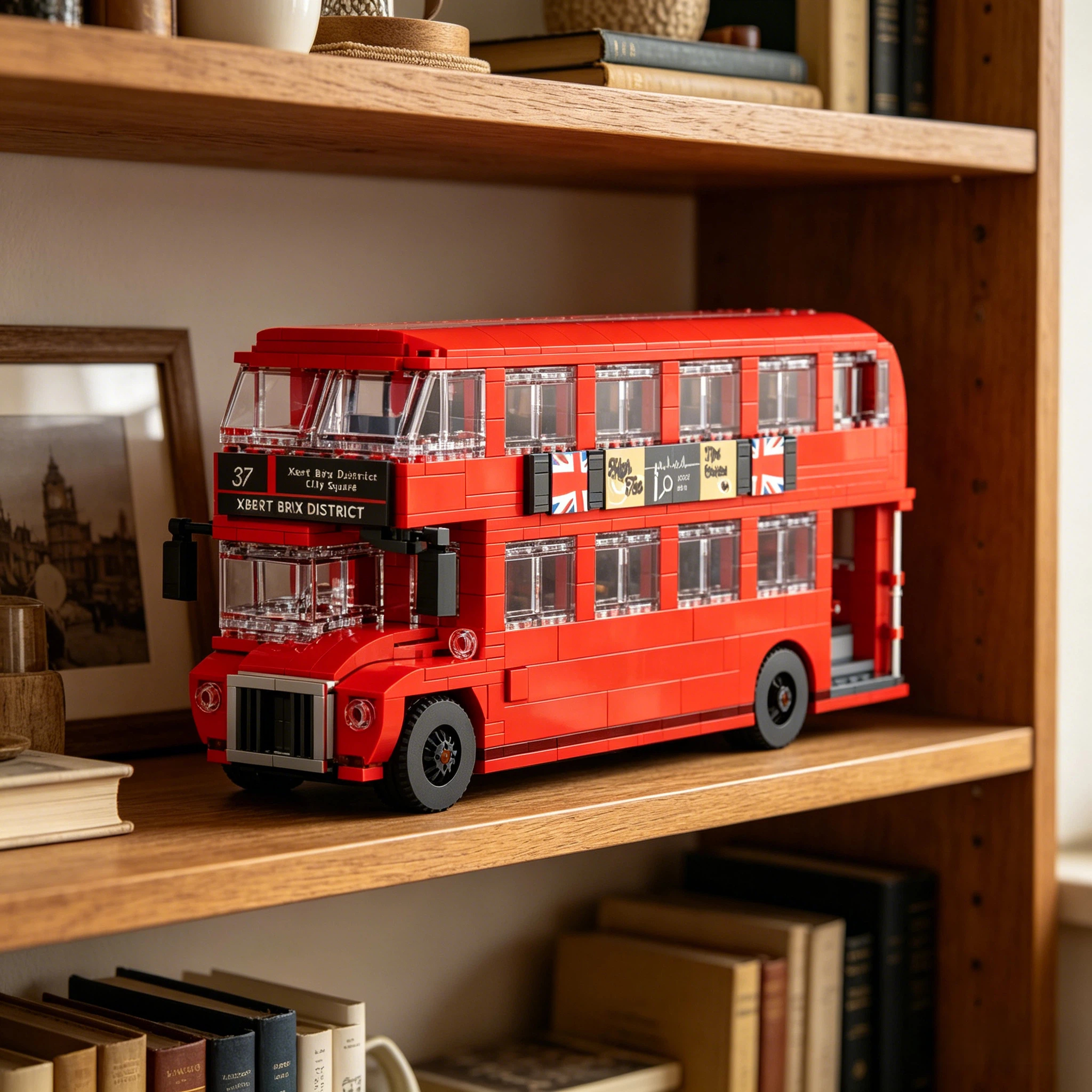 Classic London Double-Decker Bus Brick Set – Iconic City Collectible