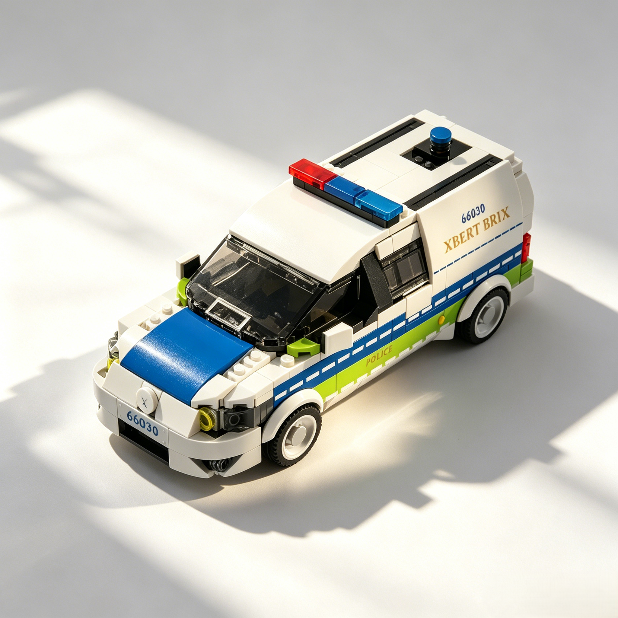 Storm Rush Police Car Building Blocks