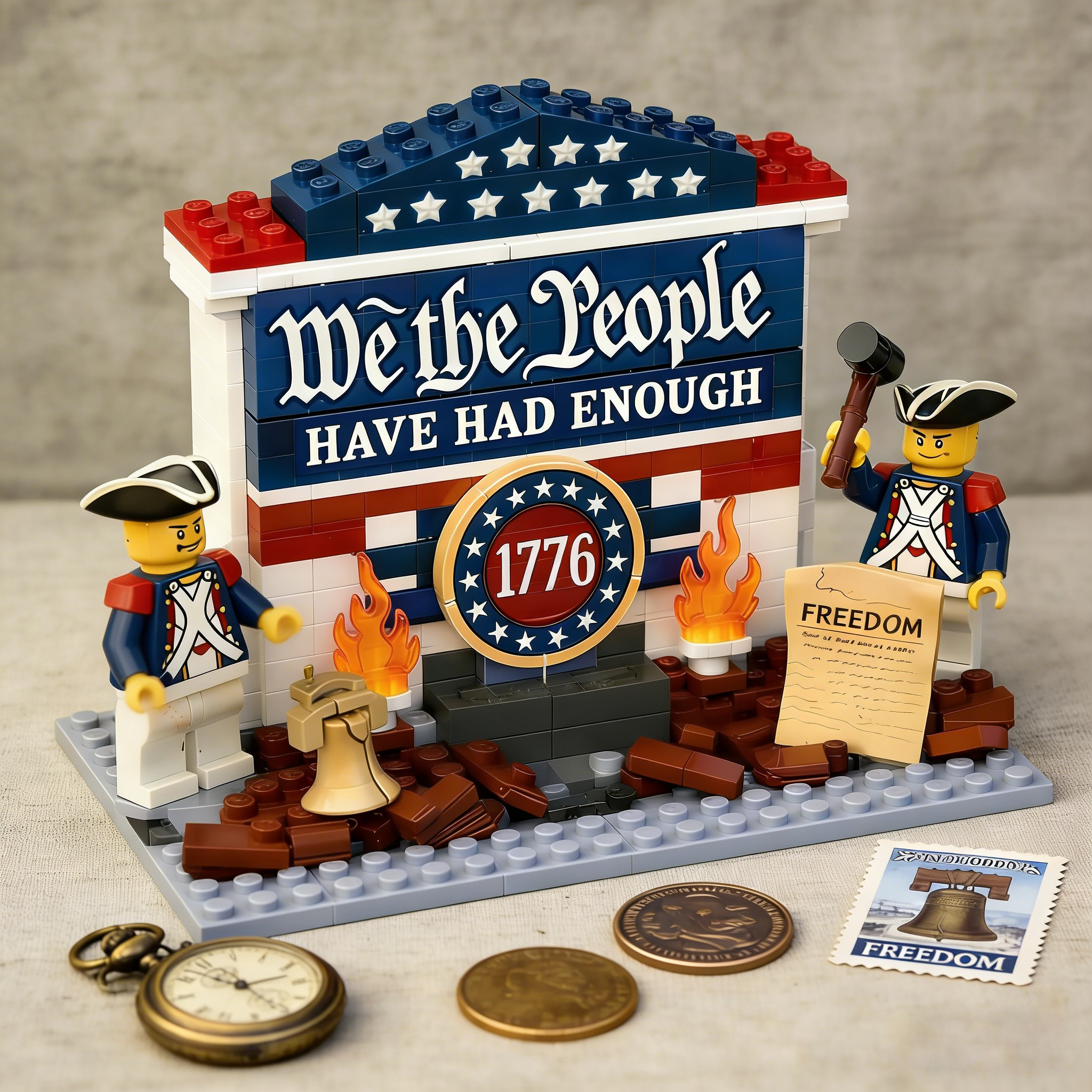 🇺🇸🗽“We the People Have Had Enough” 1776 Commemorative Brick Set