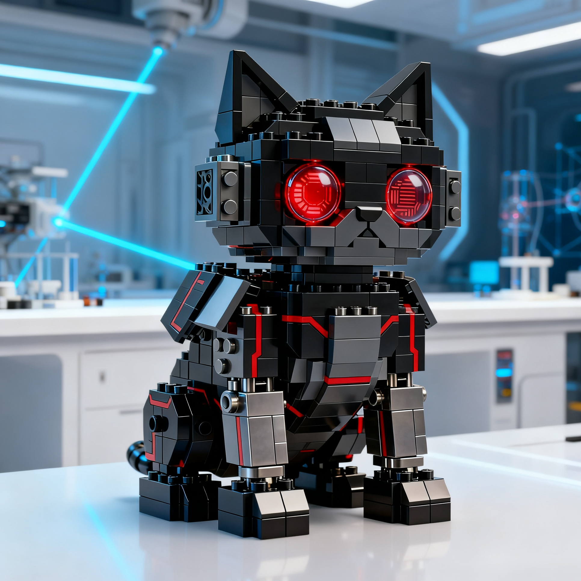 Abyss Unit – Tactical Guardian Cat  Building Block 