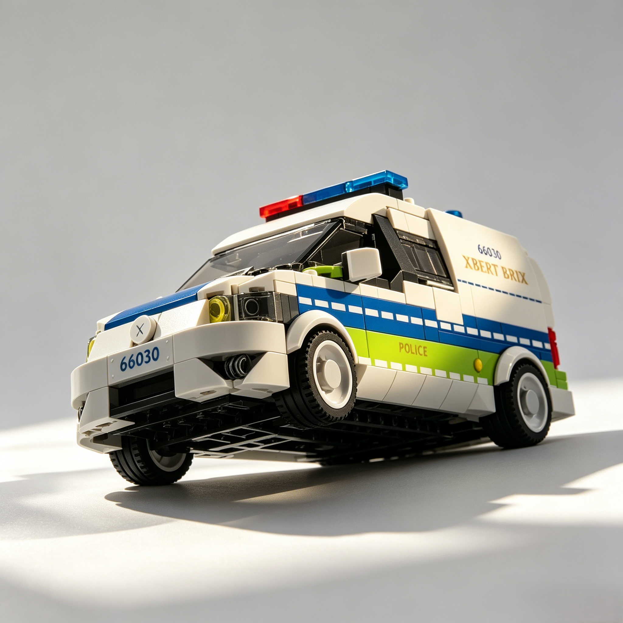 Storm Rush Police Car Building Blocks