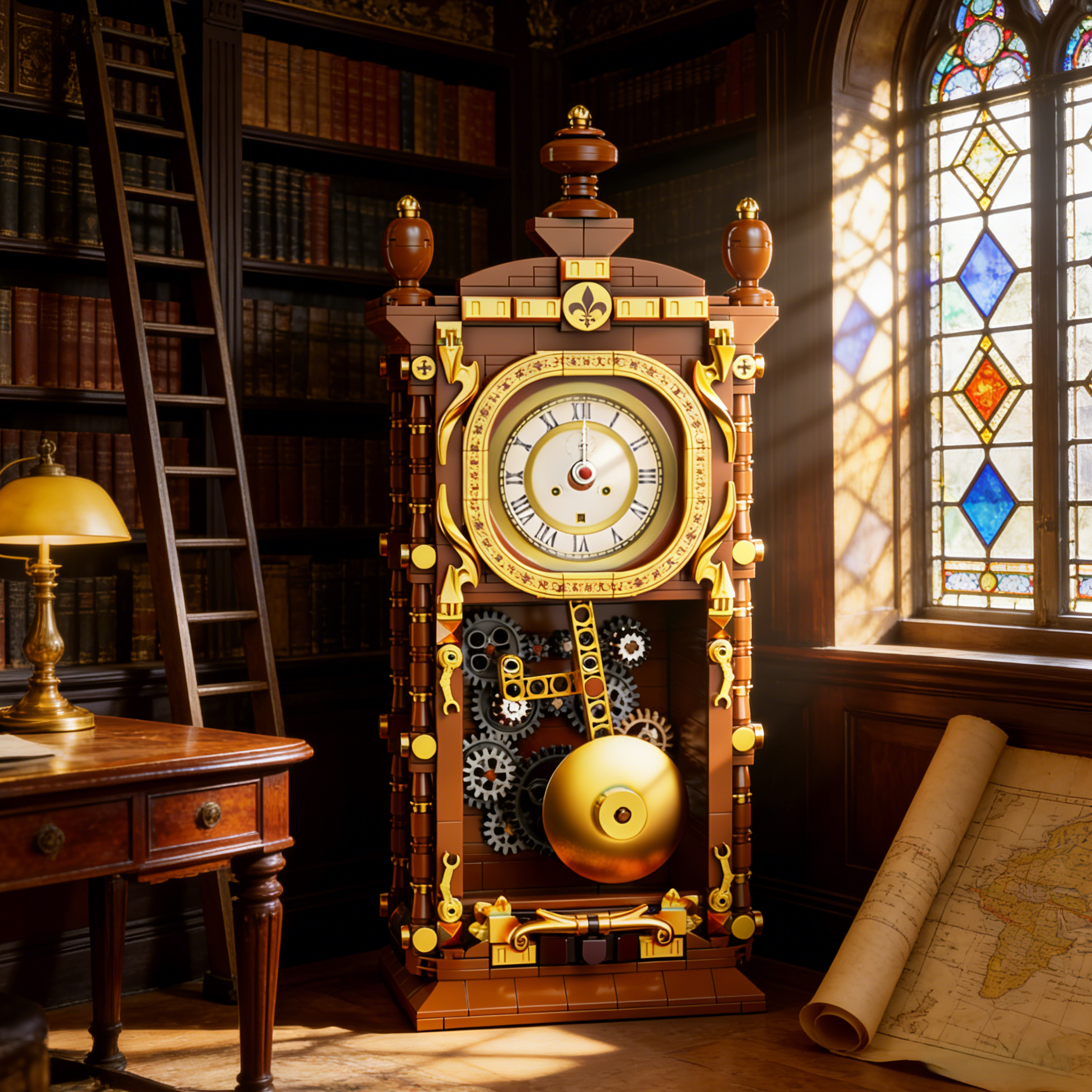 🕰️ Vintage Swing Clock Building Block