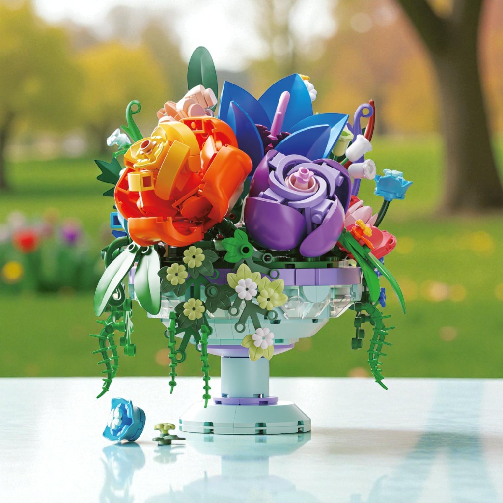 “Baroque Ramblings" Floral Building Block Set