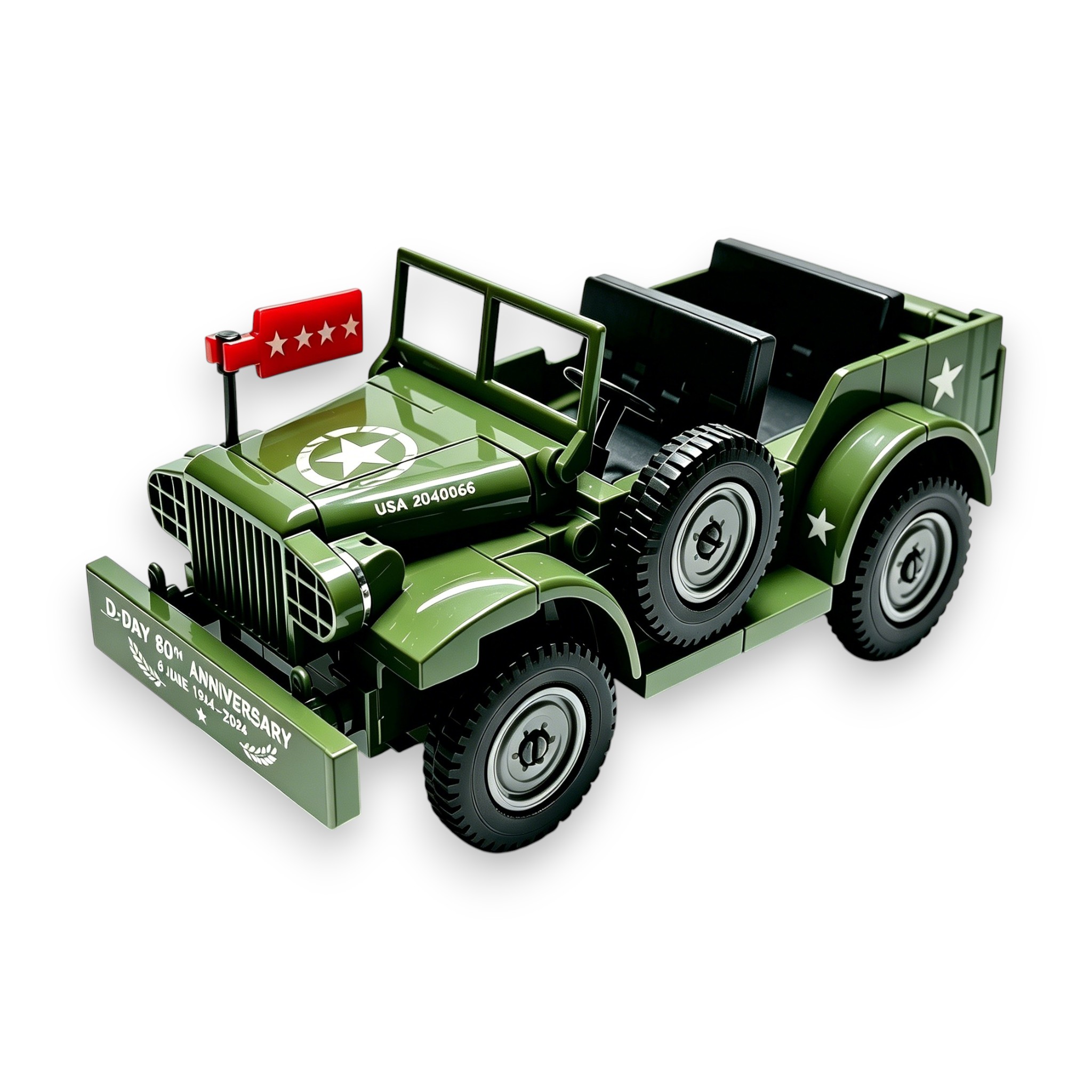🚙 D-Day 80th Anniversary Limited Edition Military Jeep Brick Set
