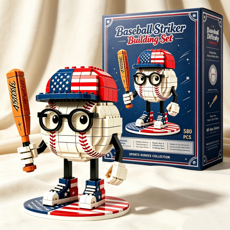 🏆All-Star Slugger Baseball Buddy Building Block Set🔥🎁