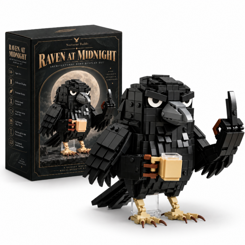 Sarcastic Crow Building Block Set