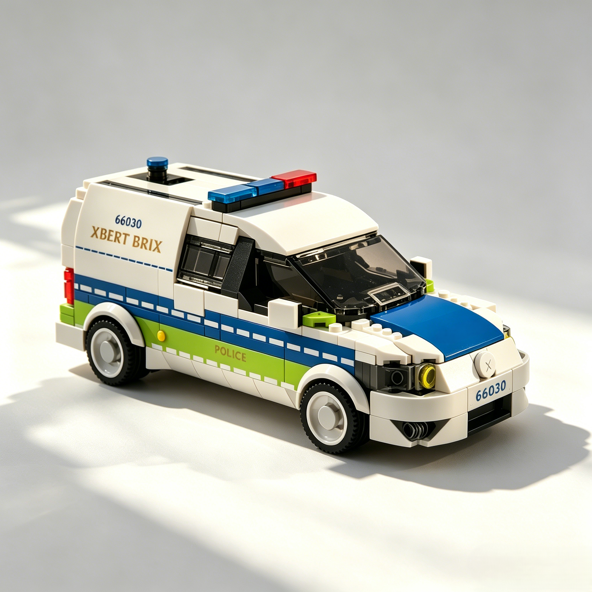Storm Rush Police Car Building Blocks