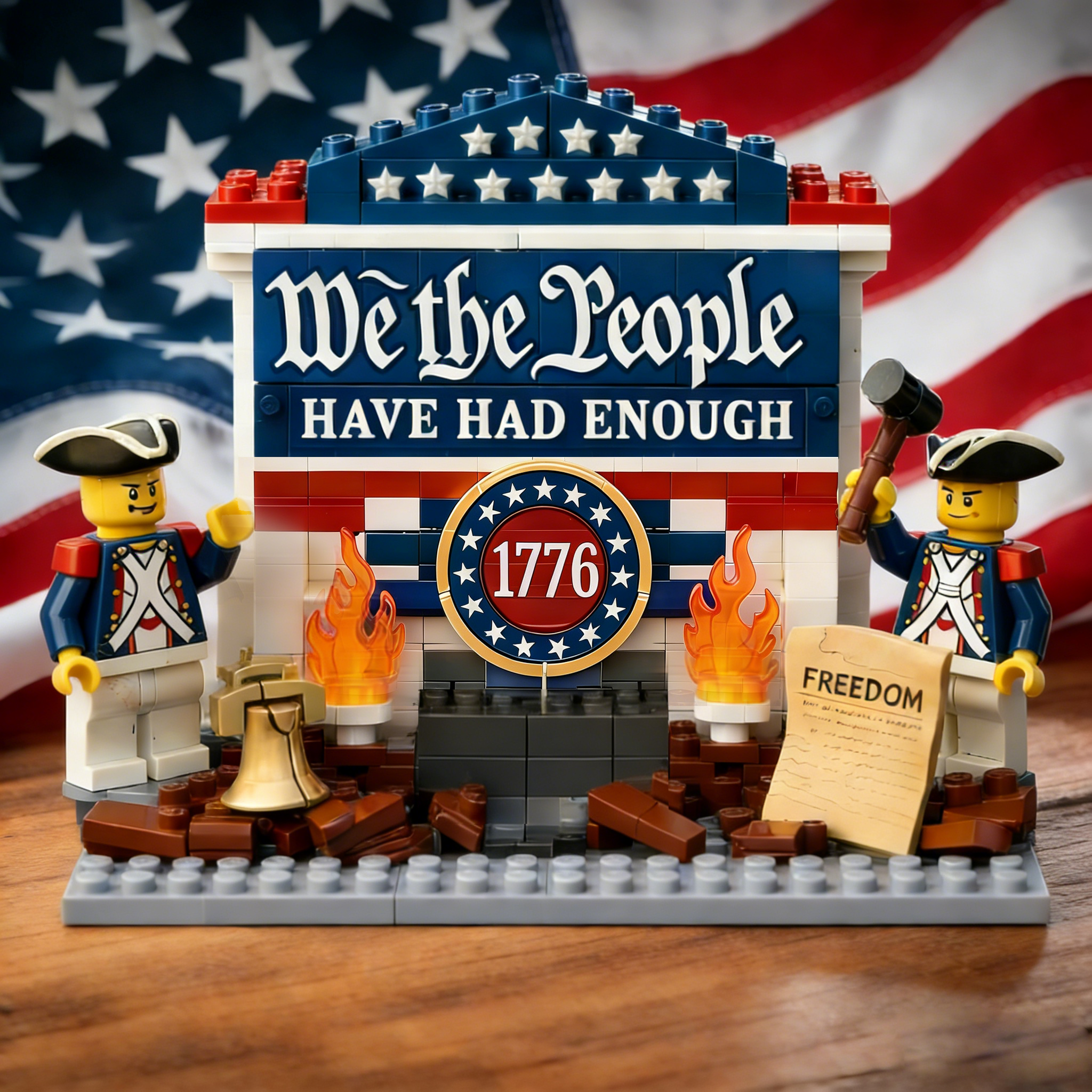 🇺🇸🗽“We the People Have Had Enough” 1776 Commemorative Brick Set