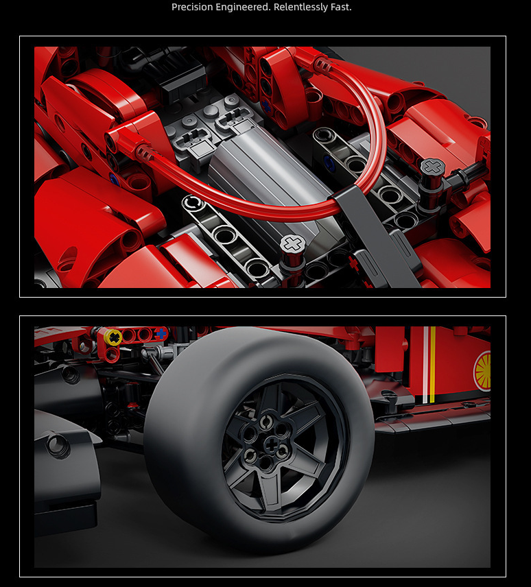 Brick Formula F1 Racer – Speed, Power & Precision in Every Piece（1:10）