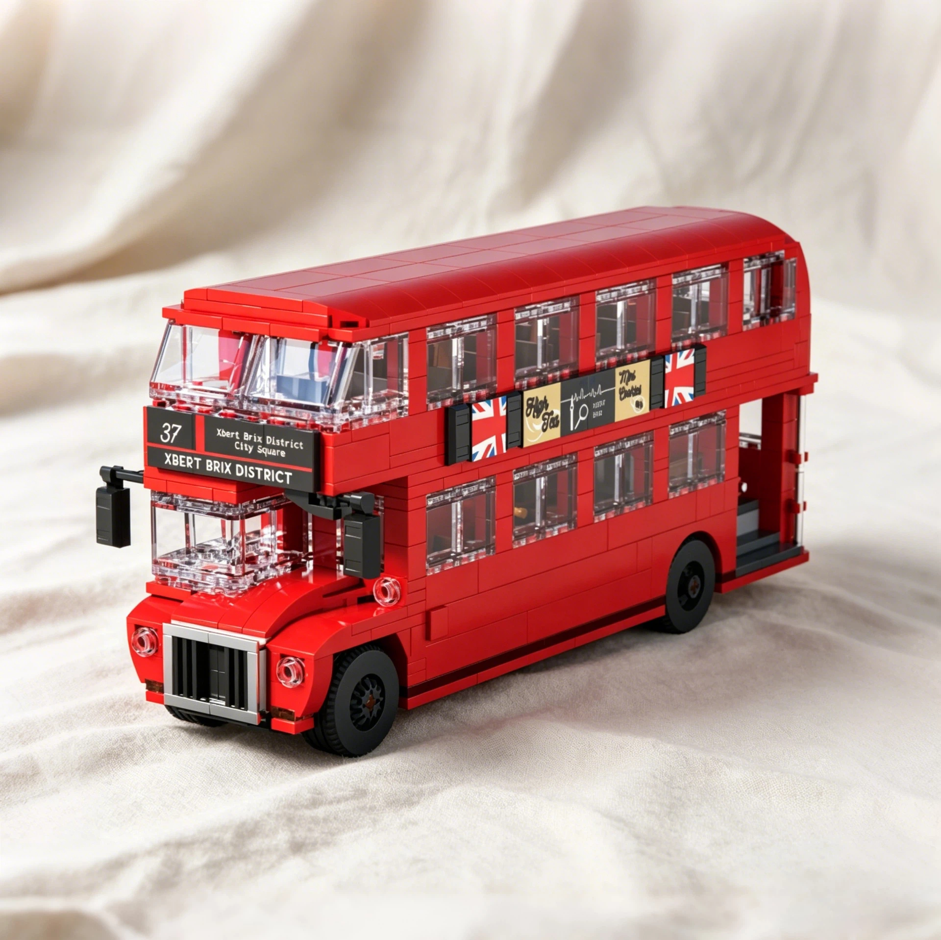 Classic London Double-Decker Bus Brick Set – Iconic City Collectible