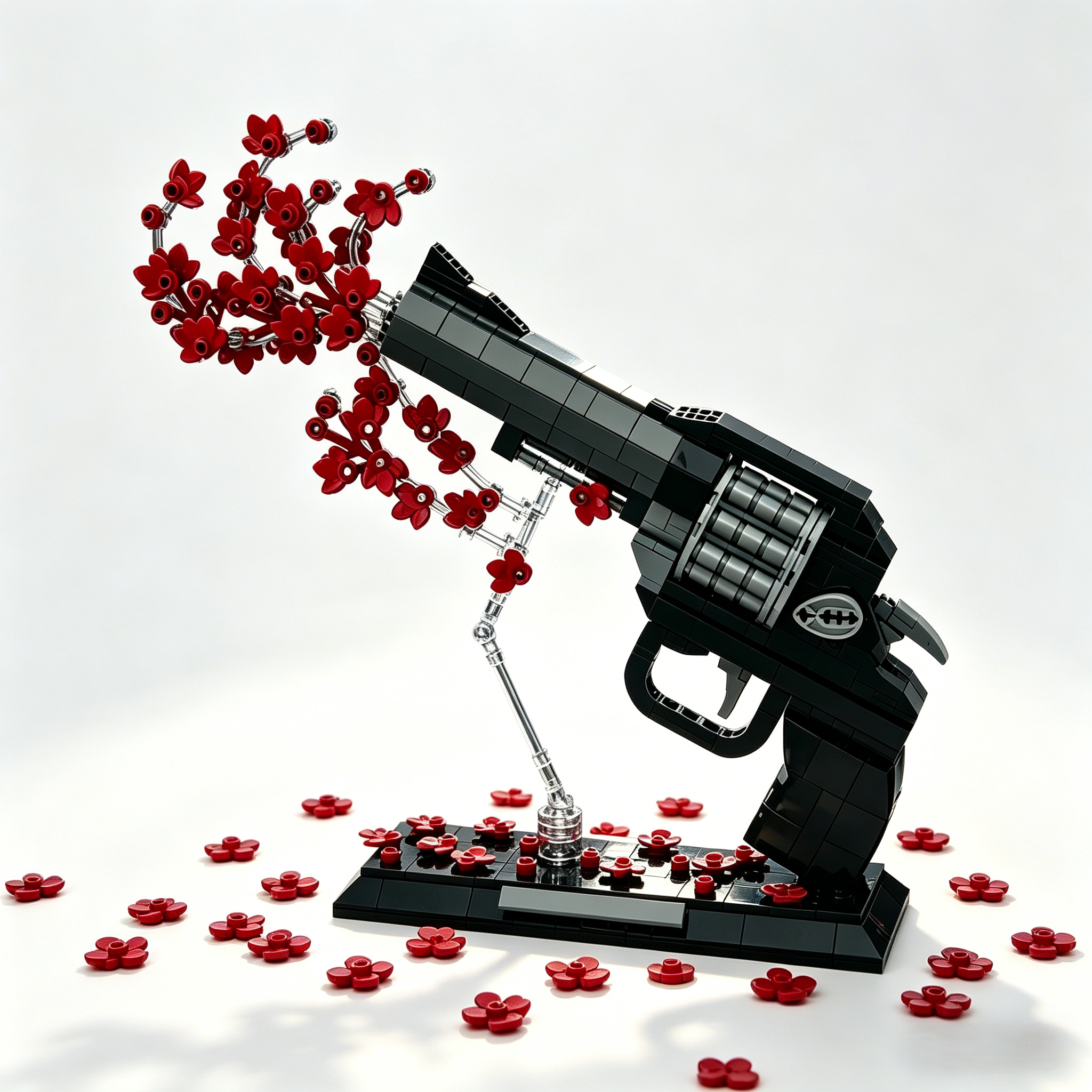 Flower Bullet Gun Building Set