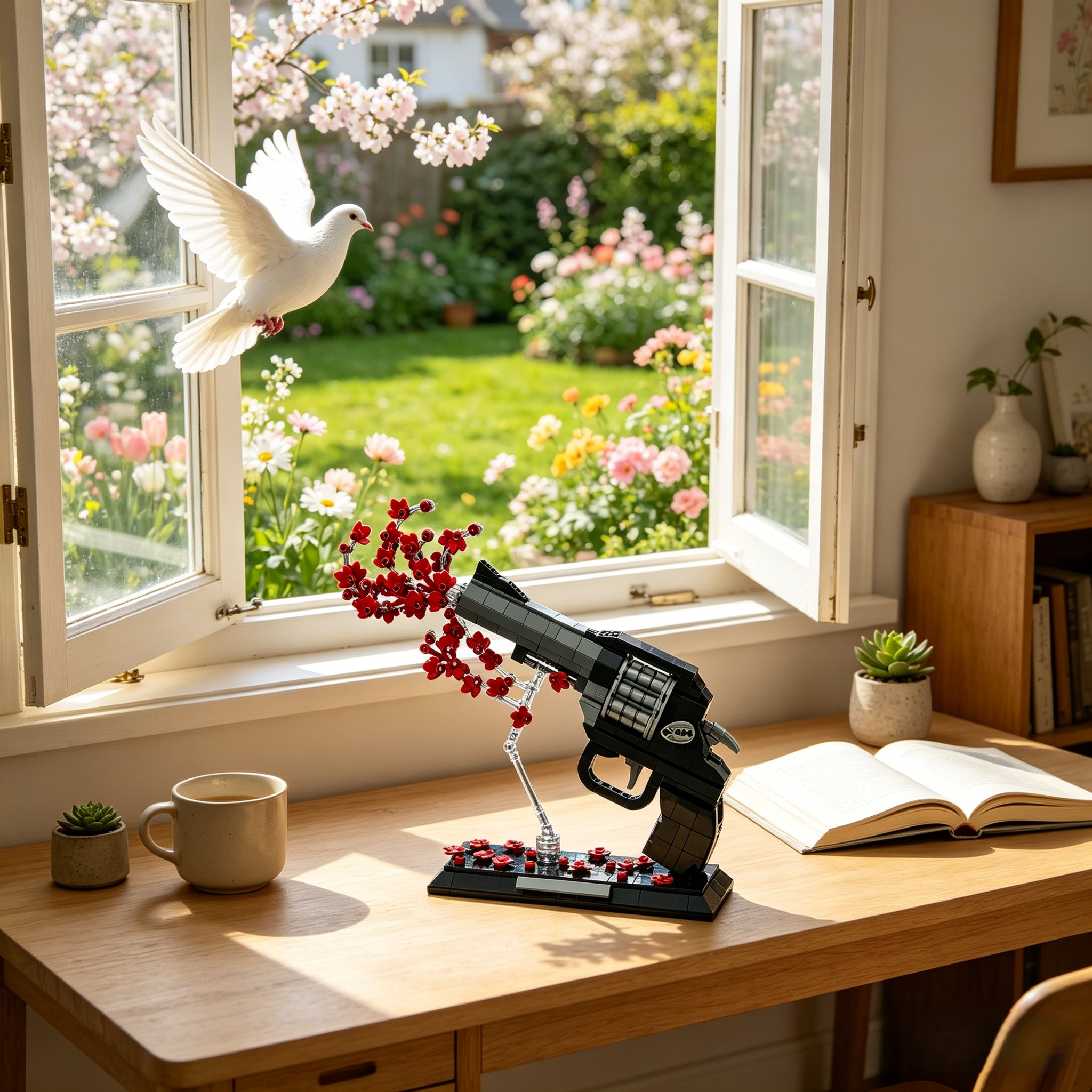 Flower Bullet Gun Building Set