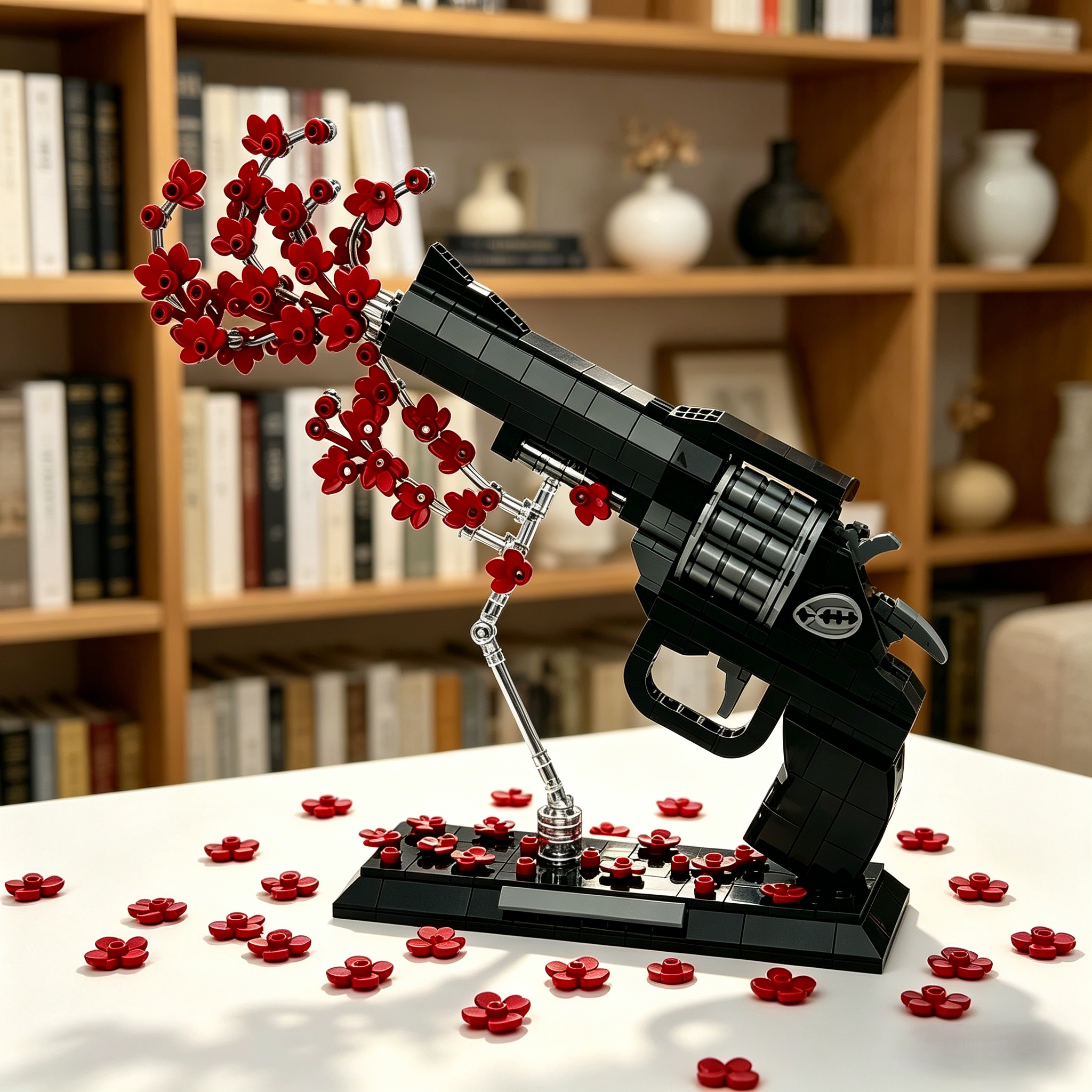 Flower Bullet Gun Building Set