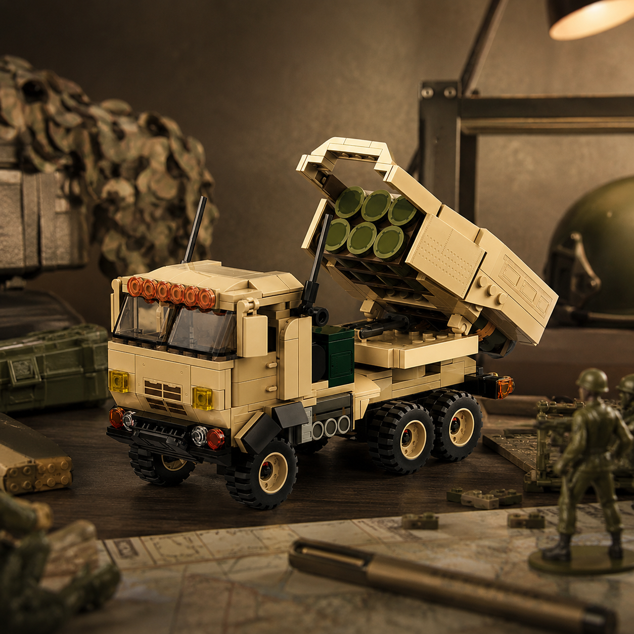 High Mobility Artillery Rocket System Brick Model