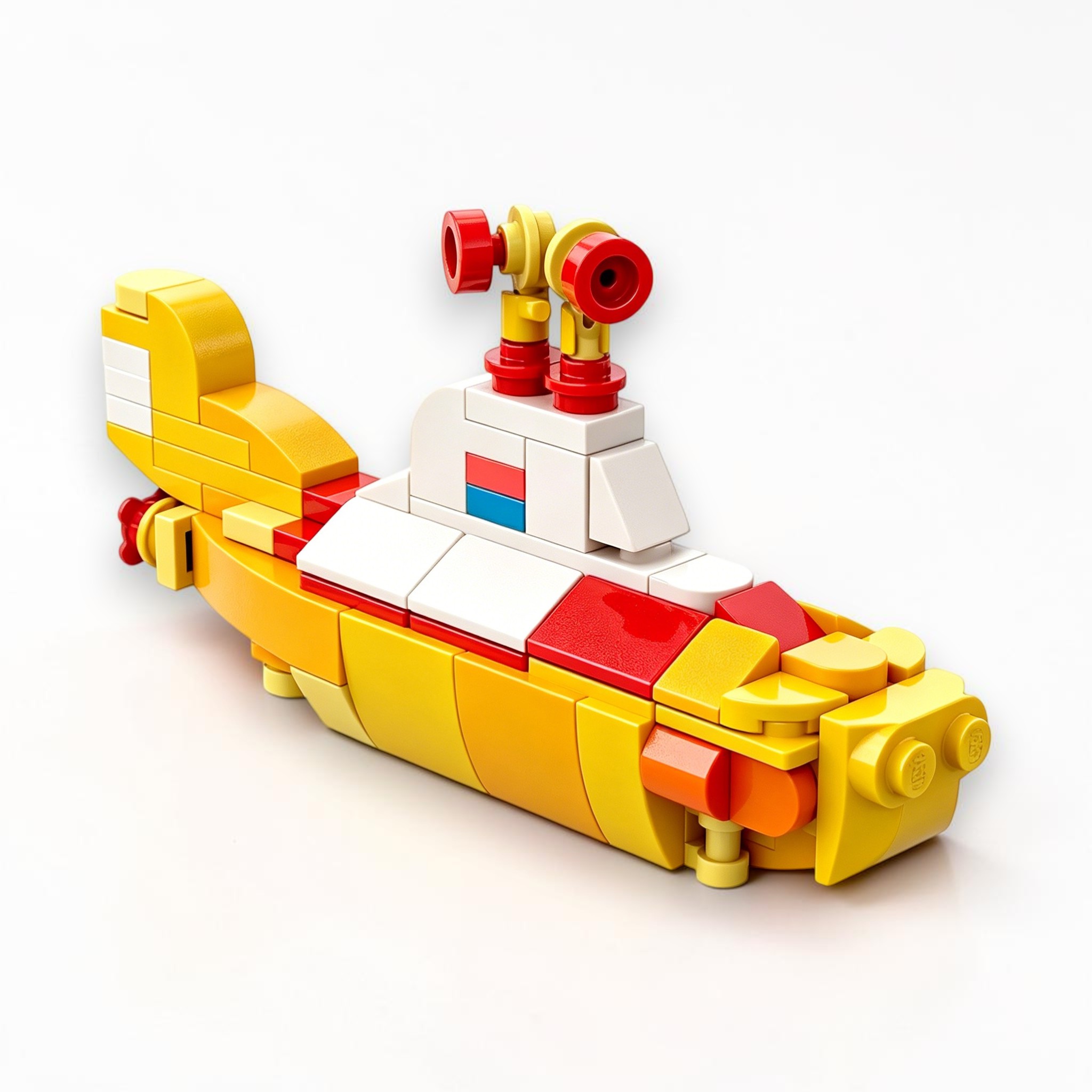 🌊 Classic Yellow Submersible Brick Set