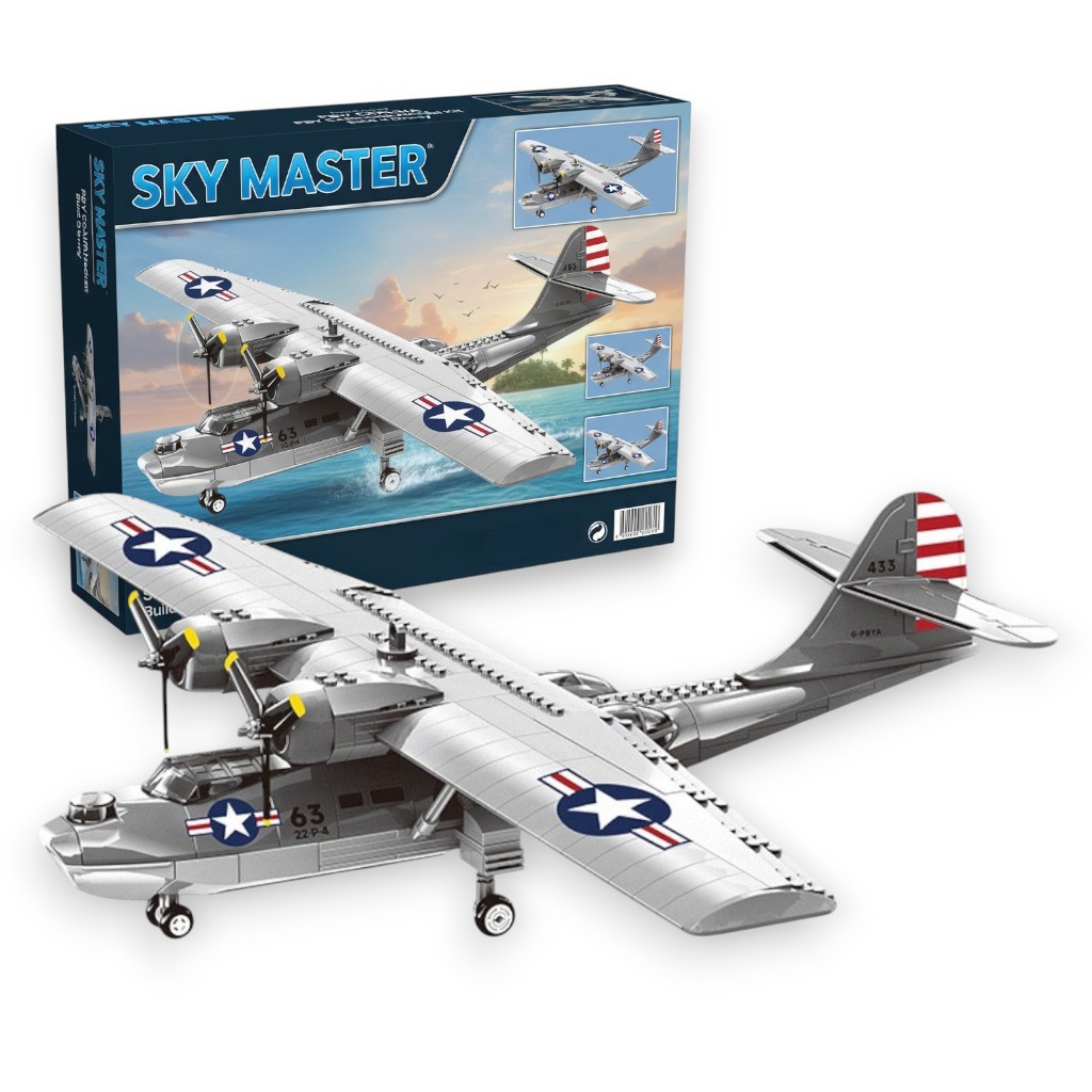 ✈⚓ Classic WWII Amphibious Flying Boat Brick Set — Collector’s Edition