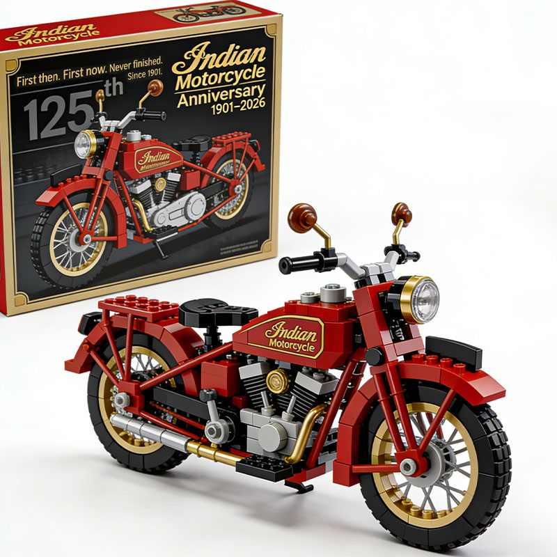 🏍️Indian Motorcycle 125th Anniversary Building Blocks Set