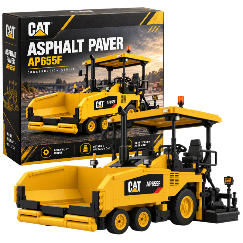 Heavy-Duty Asphalt Paver Building Block Set