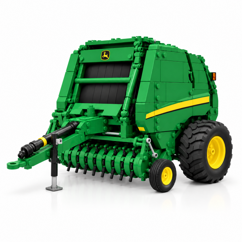Classic Round Baler Building Set – A Tribute to Farm Life