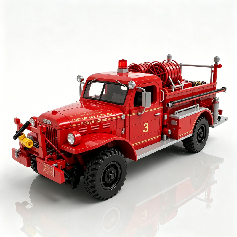 1940s Heritage Fire Engine Building Set – Collector Edition