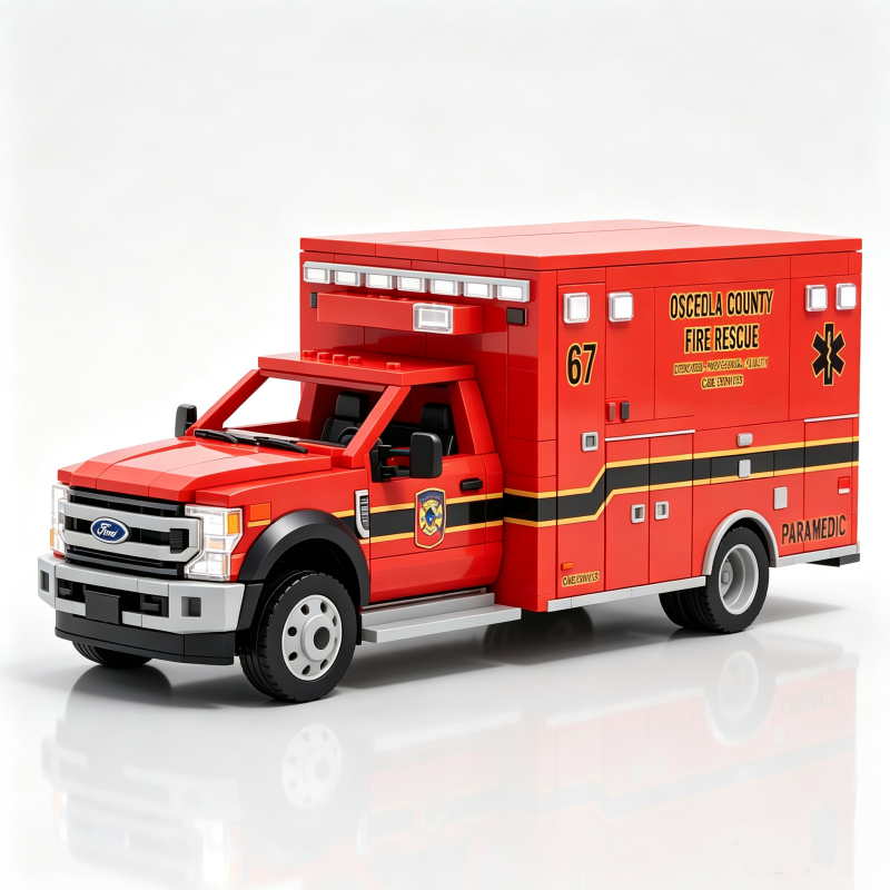 F-Series Paramedic Rescue Ambulance Building Set
