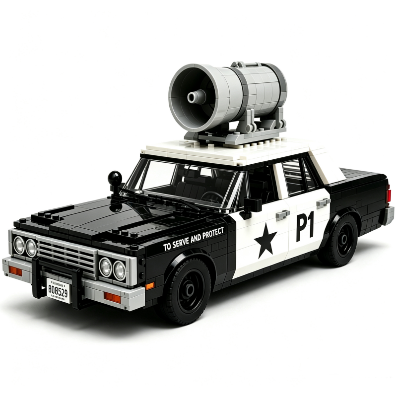 Blues Patrol Cruiser Building Block Set