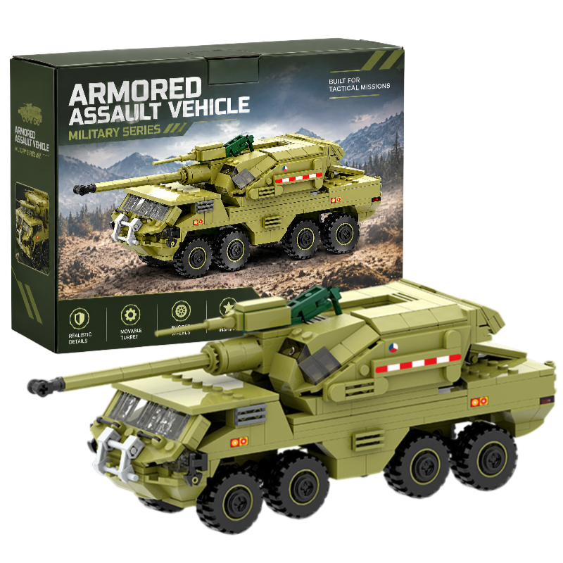 Armored Assault Vehicle Building Block Set