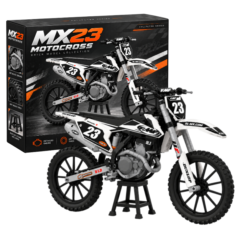 MX23 Motocross Motorcycle Building Set – Collector's Edition