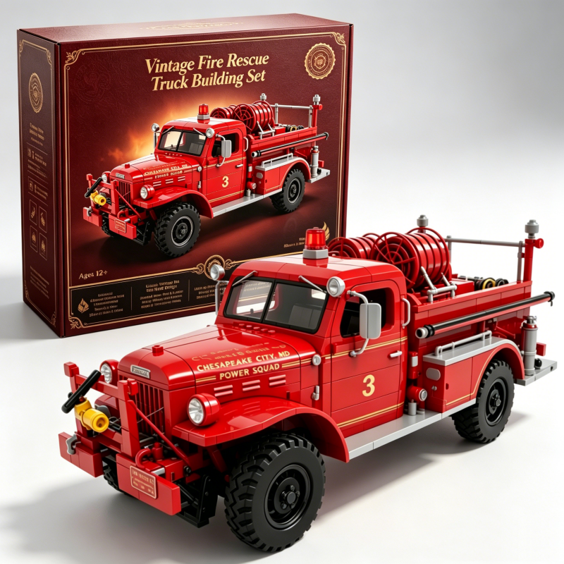 1940s Heritage Fire Engine Building Set – Collector Edition