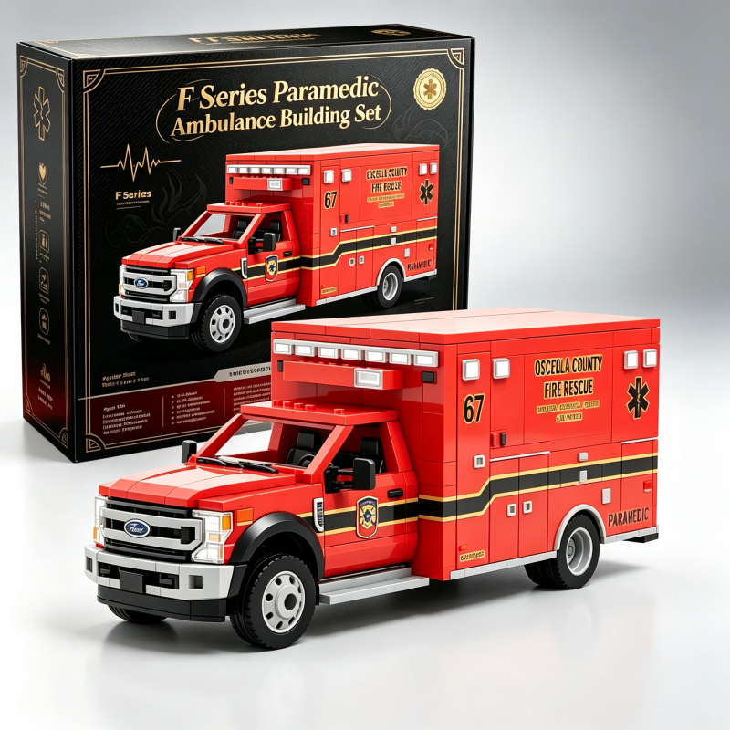 F-Series Paramedic Rescue Ambulance Building Set