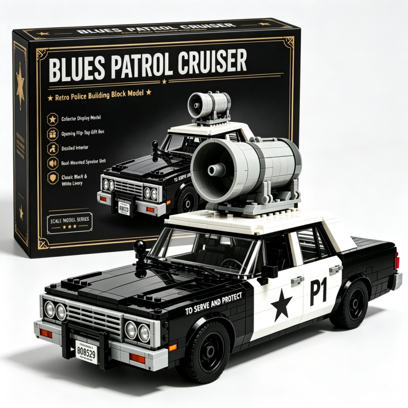 Blues Patrol Cruiser Building Block Set
